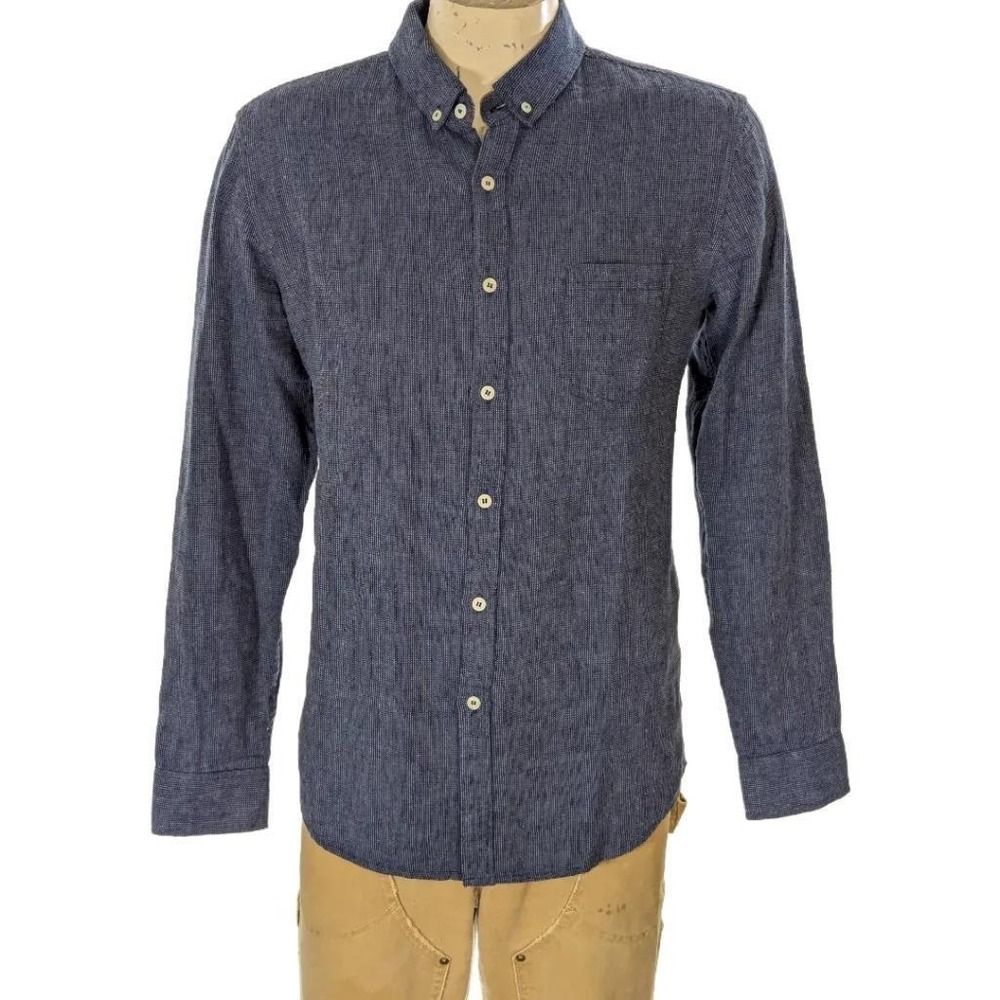 Oxford Lads Men's Blue Long Sleeve Button Down Shirt Size M NWT $105